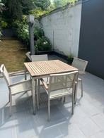 Ensemble de jardin avec 4 chaises, Ophalen, Gebruikt, 4 zitplaatsen, Loungeset