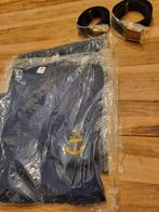 2 Tshirts zeemacht ongebruikt. twee maal riem, Enlèvement ou Envoi, Marine