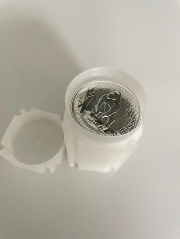 18 zilveren .999 munten 1oz bull and bear 2022, Enlèvement ou Envoi, Argent