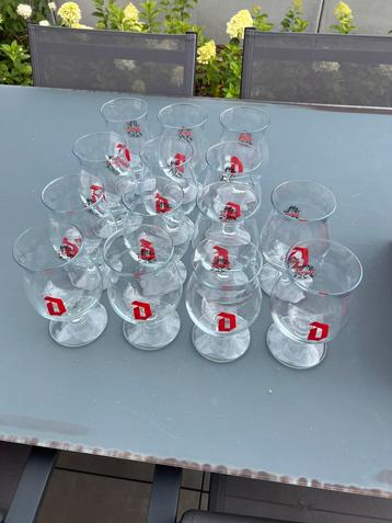 14x Duvel glazen beschikbaar voor biedingen