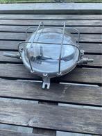 Authentieke industriële patrijspoortschans, Huis en Inrichting, Lampen | Wandlampen, Ophalen, Zo goed als nieuw, Glas