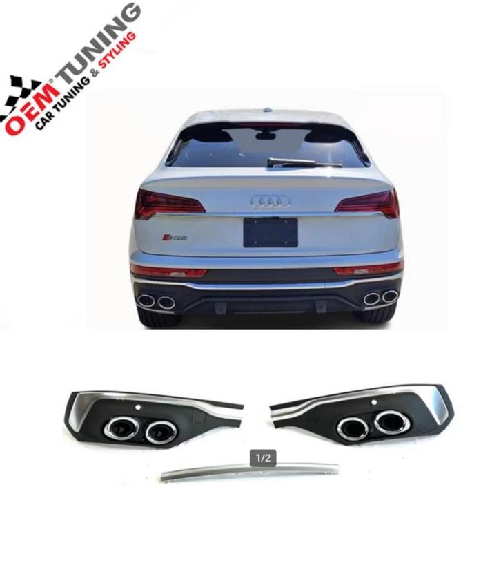 SQ5 Diffuser voor Q5 sportback | 21-24 |s line| Silver grijs, Auto-onderdelen, Carrosserie, Bumper, Audi, Voor, Nieuw, Ophalen of Verzenden