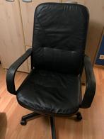 Bureaustoel lederlook zwart, Enlèvement, Utilisé, Noir, Chaise de bureau
