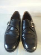 Klassieke herenschoenen met gesp leder zwart maat 42, Ophalen of Verzenden, Nieuw, Zwart