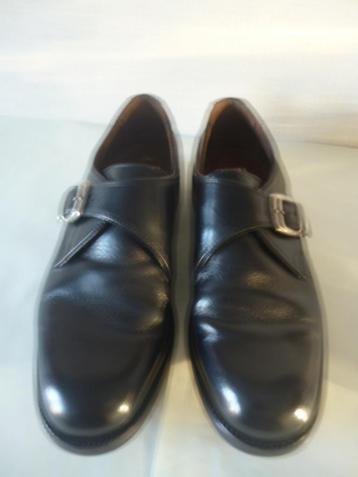 Klassieke herenschoenen met gesp leder zwart maat 42 beschikbaar voor biedingen