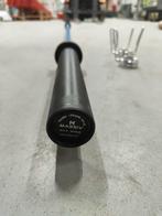 Nieuw! Olympische barbell/Halterstang 220cm 15kg blauw zwart, Sport en Fitness, Fitnessmaterialen, Ophalen of Verzenden, Nieuw
