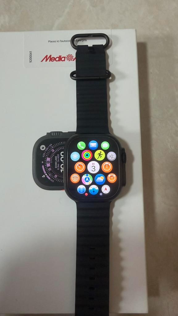 APPLE Watch Ultra 3 GPS + Cellular - 49mm Black TitaniumCase, Handtassen en Accessoires, Smartwatches, Zo goed als nieuw, GPS