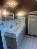 BADKAMERMEUBEL & SPIEGELKAST incl. lichten (2) en 2 kranen, Moins de 100 cm, Meuble lavabo, 100 à 150 cm, Enlèvement