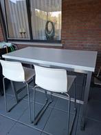 Bartafel met 2 stoelen  zo goed als nieuw, Huis en Inrichting, Ophalen