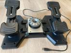 Logitech G Saitek Pro Flight Rudder Pedalen Zwart PC, Ophalen, Zo goed als nieuw, Logitech