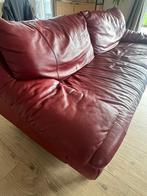 Canapé 3 places bordeaux, Maison & Meubles, 200 à 250 cm, Enlèvement, Utilisé, Cuir