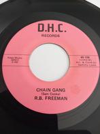 R.B. FREEMAN . CHAIN GANG. VG+ POPCORN OLDIES 45T, CD & DVD, Vinyles | R&B & Soul, Utilisé, Enlèvement ou Envoi