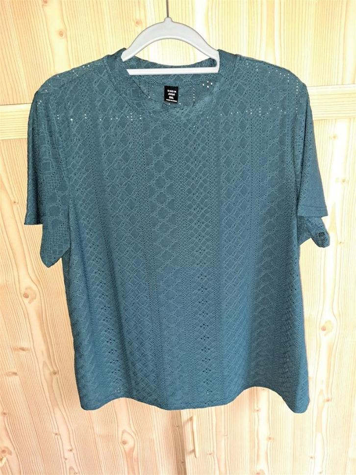 Truitje met korte mouwen donkergroen maat 0XL Curve, Kleding | Dames, T-shirts, Zo goed als nieuw, Maat 42/44 (L), Groen, Korte mouw