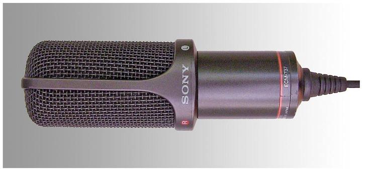 Sony ECM-737 stereo condensator microfoon, Muziek en Instrumenten, Microfoons, Zo goed als nieuw, Studiomicrofoon, Ophalen of Verzenden