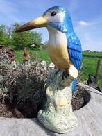 SUPERBE MARTIN PECHEUR SUR BRANCHE EN FAIENCE, Enlèvement ou Envoi