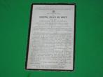 bidprentje °1885 EKE +1912 Joseph DE WULF, Verzamelen, Bidprentjes en Rouwkaarten, Verzenden, Bidprentje