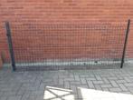 20m draadpanelen 100cm zwart + palen, Nieuw, Ophalen
