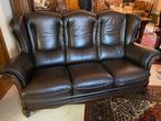 Lederen salon in nieuwstaat, Ophalen, Zo goed als nieuw, Leer