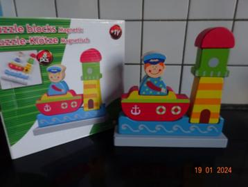 Marionette Wooden Toys, houten magnetische puzzel*VOLLEDIG*  beschikbaar voor biedingen