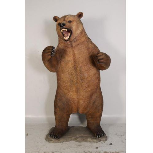 Bear Grizzly Growling — Statue d'ours Hauteur 209 cm, Collections, Collections Animaux, Neuf, Enlèvement ou Envoi