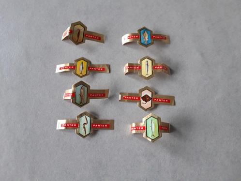sigarenbanden Panter - vissen, Verzamelen, Rookartikelen, Aanstekers en Luciferdoosjes, Sigarenbandjes, Ophalen of Verzenden