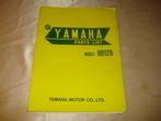 YAMAHA RD125 Ancien Catalogue des Pièces Détachées, Yamaha