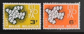 Belgique : COB 1193/94 ** Europe 1961.