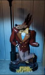 1m75 Tex Avery Wolf zeer groot vintage lampbeeld, gips, Verzamelen, Disney, Gebruikt, Overige figuren, Beeldje of Figuurtje, Ophalen
