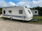 Zeer grote 6 pers. Caravan Hobby 560 met Mover, voortent, Caravans en Kamperen, Caravans, Mover, Rondzit, Hobby, Bedrijf