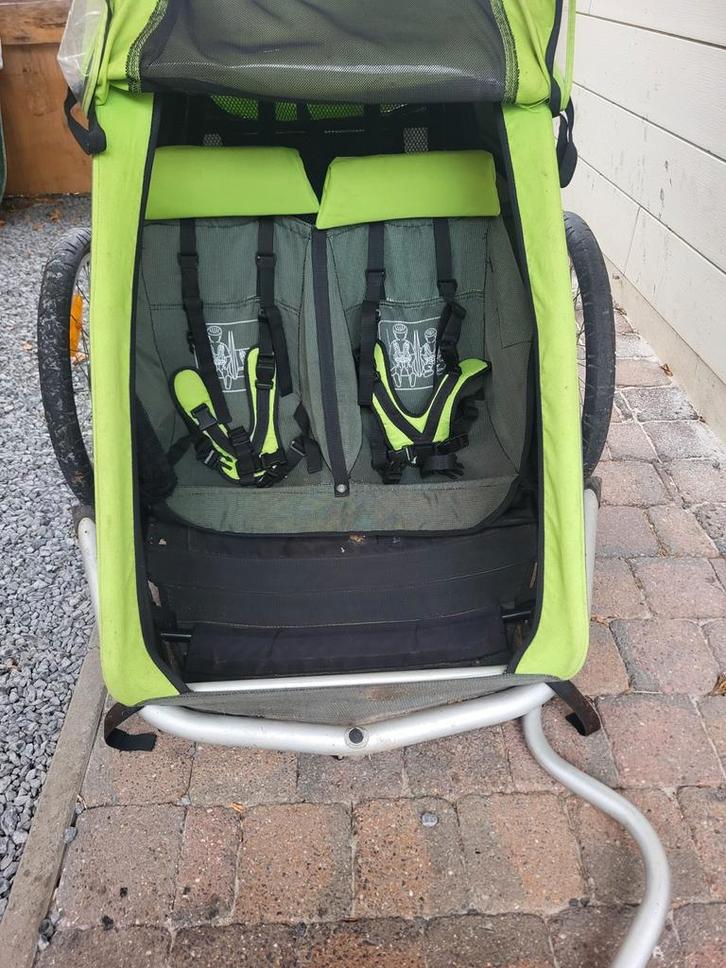 Fietskar Croozer kid for 2, Fietsen en Brommers, Fietsaccessoires | Aanhangwagens en Karren, Gebruikt, Kinderkar, Opvouwbaar, Ophalen