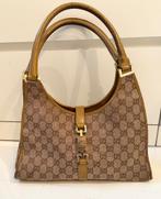Gucci Jackie GG Canvas - Beige/bruin - Authentiek, Handtassen en Accessoires, Ophalen, Gebruikt, Beige, Handtas