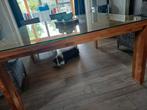 vierkante tafel 1,5 m op 1,5. er is plaats voor 8 personen., Huis en Inrichting, Tafels | Eettafels, Ophalen, Zo goed als nieuw