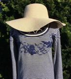 Grand chapeau à rabat ample style BB avec texte Bon Voyage, Enlèvement ou Envoi, Comme neuf