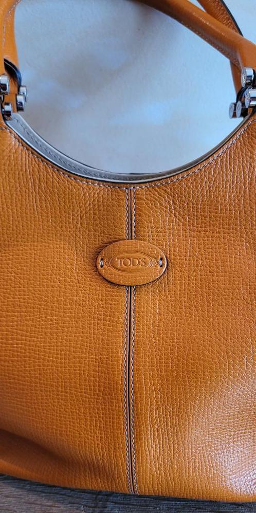 TOD S Oranje leren handtas ALS NIEUW Tassen