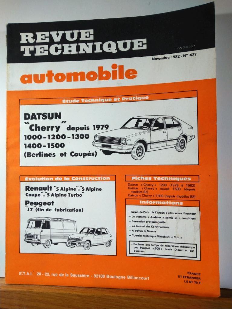 RTA - Datsun Cherry - Renault 5 Alpine- Peugeot J7, Auto diversen, Handleidingen en Instructieboekjes, Verzenden