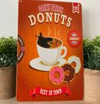 Metalen reclamebord Donuts, Ophalen of Verzenden, Nieuw, Reclamebord