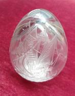 Oeuf cristal loupe Fabergé Russia, Antiquités & Art, Antiquités | Verre & Cristal, Enlèvement ou Envoi