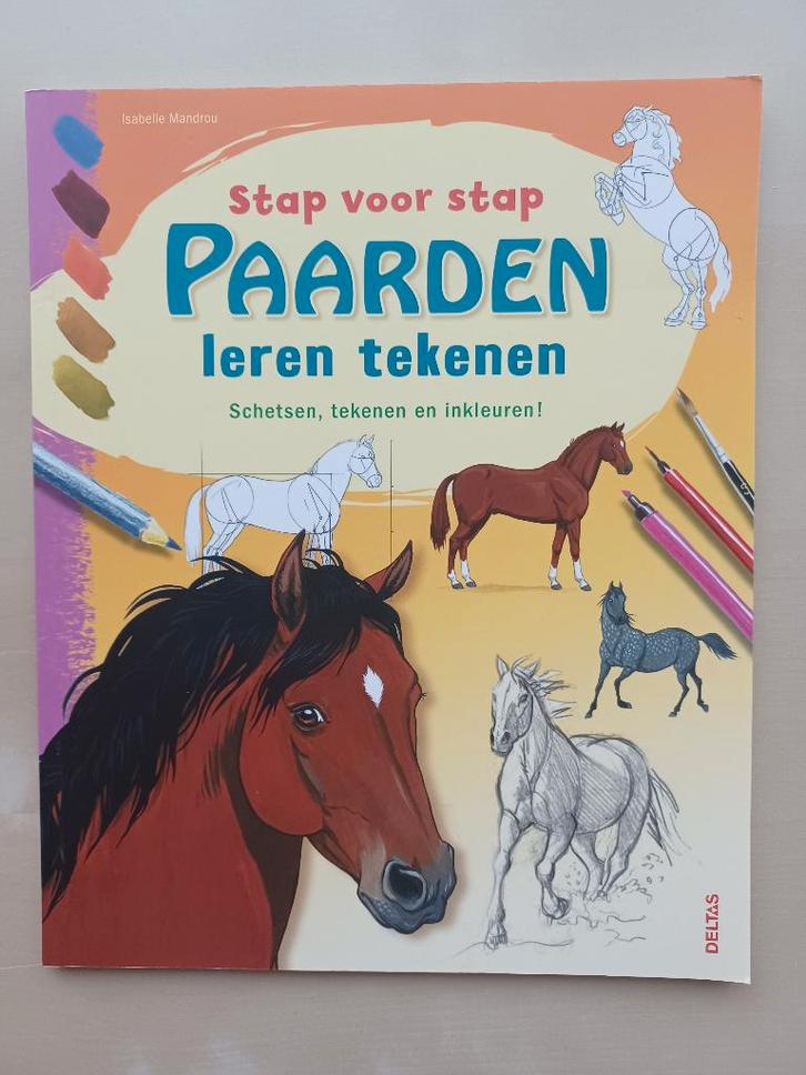 Stap voor stap Paarden leren tekenen, Boeken, Hobby en Vrije tijd, Zo goed als nieuw, Tekenen en Schilderen, Ophalen of Verzenden