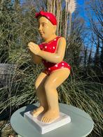 Duikende dame jacuzzi tuin, zwembad, vijver 75cm, Tuin en Terras, Ophalen, Nieuw, Kunststof, Mensenbeeld