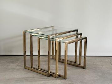 Vintage set coffeetable’s, ca 1980’s beschikbaar voor biedingen