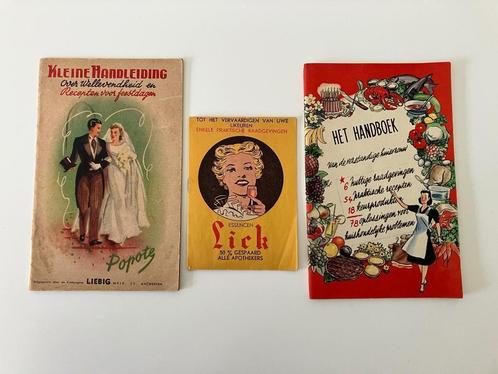 Vintage Liebig handboek handleiding Lick, Antiquités & Art, Curiosités & Brocante, Enlèvement ou Envoi