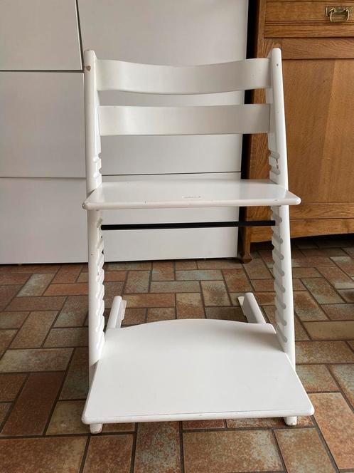 Trip trap wit met verkleiner, Kinderen en Baby's, Kinderstoelen, Gebruikt, Ophalen