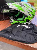 Casque cross cracked green Xl, Ophalen, XL