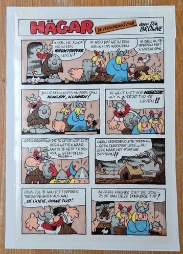 Hägar de verschrikkelijke originele inkleuring Dik Browne beschikbaar voor biedingen