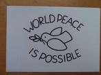 World peace is possible, nieuwe kaart, Verzamelen, Postkaarten | Themakaarten, Feest(dag), Ongelopen, Verzenden, 1980 tot heden
