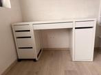 Witte bureau met bijpassende ladeblok, Huis en Inrichting, Bureaus, Ophalen, Gebruikt, Bureau
