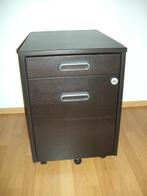 Ikea Galant caisson 3 Tiroirs & dossier suspendus frêne noir, Enlèvement, Avec roues, Comme neuf