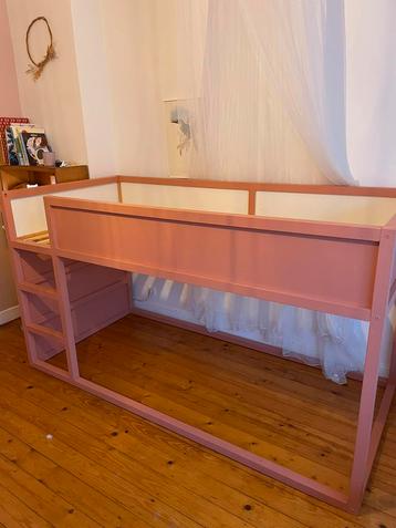 Hoogslaper ikea roze - kura - keerbaar bed beschikbaar voor biedingen