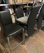 5 chaises, Comme neuf, Noir, Autres matériaux, Enlèvement