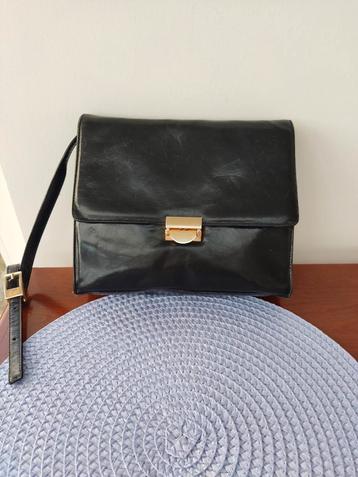 Sac à bandoulière noir à longue bandoulière, Enlèvement ou Envoi, Comme neuf, Noir